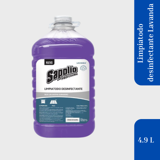 Limpiatodo Desinfectante Floral 4.9 L – Sapolio Profesional